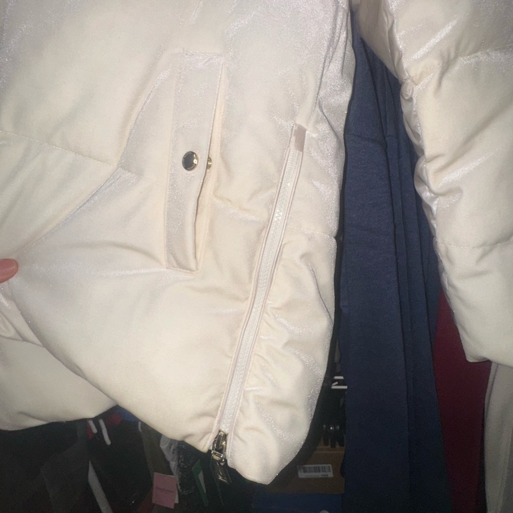 Vince Camuto Cream Puffer Jacket - Picture 3 of 9